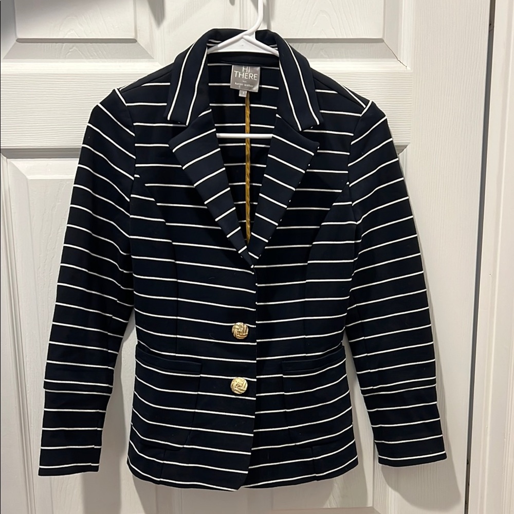 The Limited Women's Black Striped Blazer